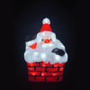 Acrylic Chimney Santa 50 Led Λευκα Ip44 23,5*23,5*35Cm  30Cm Καλ.