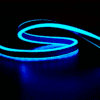 100Led/M Φωτοσωληνασ Νεον Μπλε Σταθ Διπλη Πλευρα 50M Ip44 1.5M Καλωδ+3 Σετ Φισ-Συνδ/Οι&Ταπες
