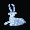 Acrylic Sitting Reindeer 55 Led Λευκα Ip44 36*16,5*37Cm  30Cm Καλ.