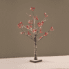 "Snow Red Berry Tree" 24 Ww Led Λαμπακ.ανταπτ.(24Vdc) Ip44 10X10X60Cm 3M Kαφε Καλ. Τροφ.