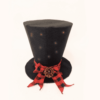 "Black Fabric Hat", 20 Ww Led Λαμπακ. Μπατ 3Αα Ip20 Φ26Χ25Cm