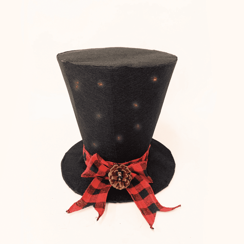 "Black Fabric Hat", 20 Ww Led Λαμπακ. Μπατ 3Αα Ip20 Φ26Χ25Cm