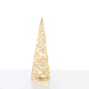 "White & Gold Cone Tree" 20 Mini Ww Led Λαμπ. Μπατ. 3Χαα,Ip20 Φ13X40Cm