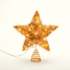 "Gold Convex Star" 20 Mini Ww Led Λαμπ. Μπατ. 3Χαα,Ip20 23X5X20Cm