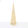 "White & Gold Cone Tree" 30 Mini Ww Led Λαμπ. Μπατ. 3Χαα,Ip20 Φ17X60Cm