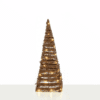 "Natural Rattan Cone Tree" 40 Mini Ww Led Λαμπ. Μπατ. 3Χαα,Ip20 Φ22X60Cm