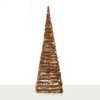 "Natural Rattan Cone Tree" 50 Mini Ww Led Λαμπ. Μπατ. 3Χαα,Ip20 Φ27X90Cm