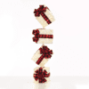 "White Vertical Gift Box, Red&Black Bow"  50 Ww Mini Led Λαμπ. Μπατ. 3Αα Ip20 4X19Cm, H85Cm