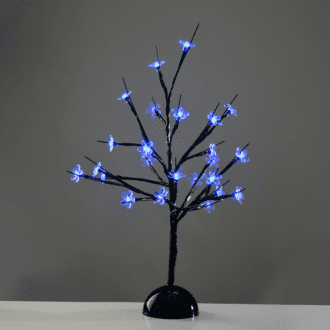 "Table Tree" 25 Led Σχεδιο Λαμπακ Με Μπαταρια 3Xaa Μπλε Ip20 10X10X45Cm