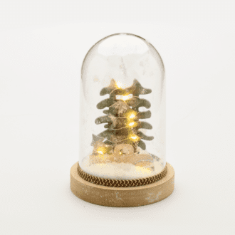 "Plastic Cover Christmas Motifs" Aytokinhto 8Mini Led Λαμπακ Μπαταρ(2Xaaa)Θερμ Λευκο Ip20 D12X18C