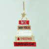 Wooden Sign Xmas Tree 20 Θερμα Led Λαμπ Μπατ: 2Χaa(Δεν Συμπ) Ip20 4*39Cm