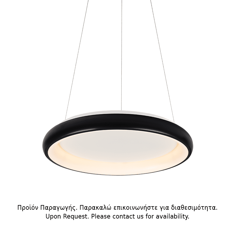 Κρεμαστο Φ/Σ Led 45W Dimmer Cct 3600Lm Μαυρο Μεταλλικο D61Xh120Cm Diana