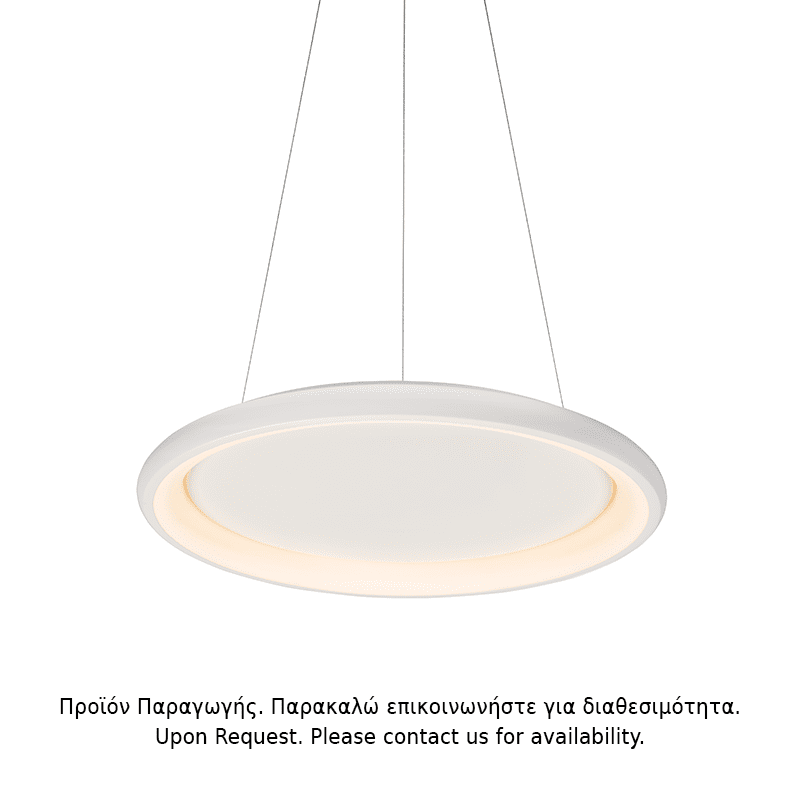 Κρεμαστο Φ/Σ Led 45W Dimmer Cct 3600Lm Λευκο Μεταλλικο D61Xh120Cm Diana