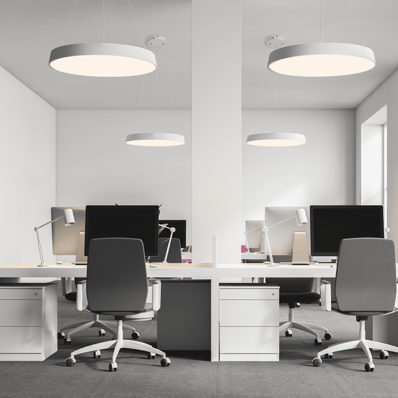 Κρεμαστο Φ/Σ Led 100W 9500Lm Cct Λευκο Μετ/Κο D100Xh120Cm Optimus - Image 2