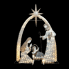 3D Tinsel Set Of Holy Family Nativity 500Led Λαμπ Θερμ Σταθερ Ανταπτ 4,5Vdc 226*30*310Cm Ip44 5Mκαλ