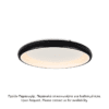 Υ/Κ Οροφησ Φ/Σ Led 48W Dimmer 3000K 4610Lm Μαυρο Μεταλλικο D61Xh8,5Cm Diana