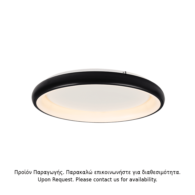 Υ/Κ Οροφησ Φ/Σ Led 48W Dimmer 3000K 4610Lm Μαυρο Μεταλλικο D61Xh8,5Cm Diana