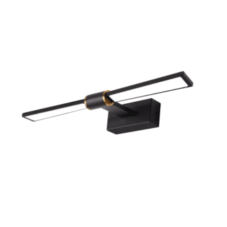 Επιτοιχο Φ/Σ Led 8W 520Lm 4000K Μαυρο Αλουμινιο 410Χ140Χ55Μμ Papigion