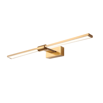 Επιτοιχο Φ/Σ Led 12W 780Lm 4000K Ορειχαλκο Αλουμινιο 610Χ140Χ55Μμ Papigion