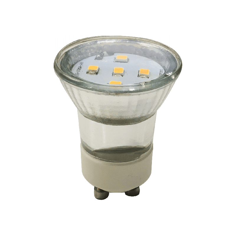 Led Smd Gu10 Mini 3W 6000K 230V Ac 280Lm Ra80 30000H 120° Glass