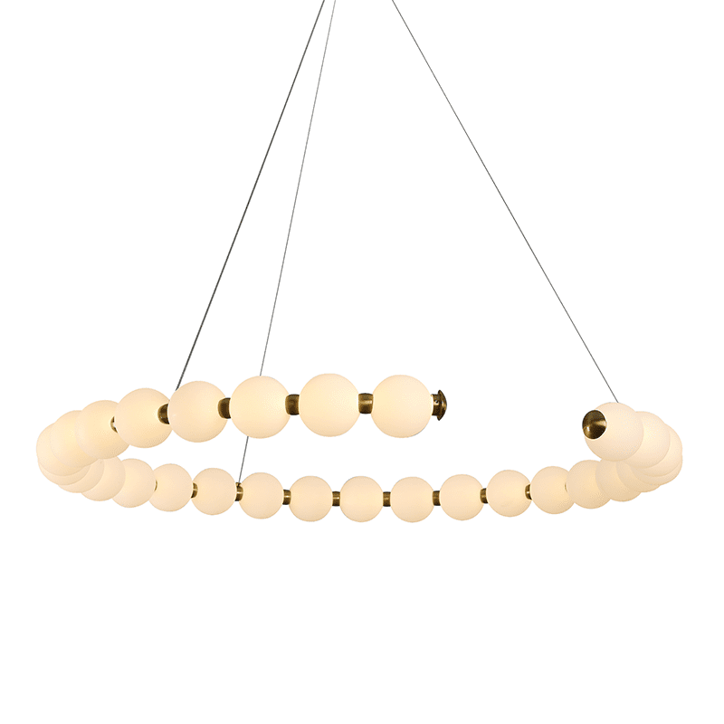 Κρεμαστο Φ/Σ Led 40W 3000Lm 3000K Ip20 Χρυσο Αλουμινιο + Ακρυλικο