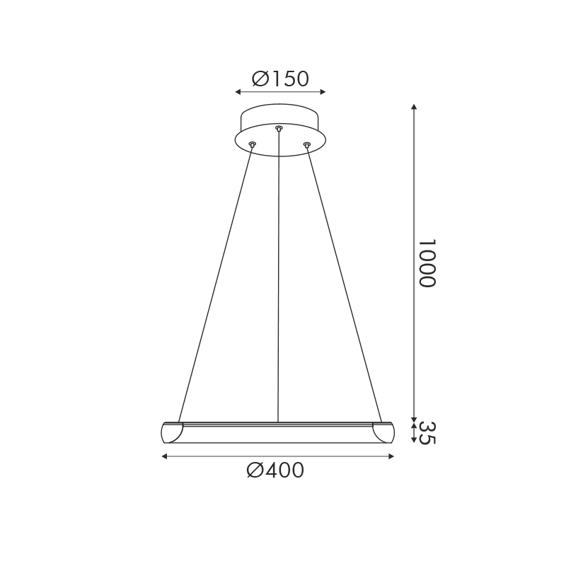 Κρεμαστο Φ/Σ Led 24W 1900Lm Cct Ip20 Μαυρο Μεταλλικο + Ακρυλικο - Image 2