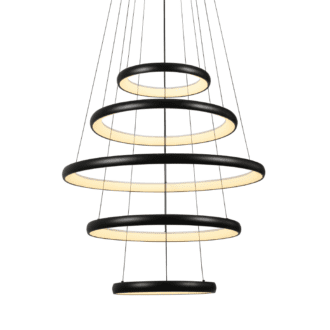 Κρεμαστο Φ/Σ Led 80W 6400Lm Cct Ip20 Μαυρο Μεταλλικο + Ακρυλικο