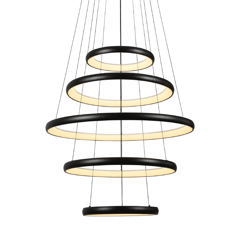 Κρεμαστο Φ/Σ Led 80W 6400Lm Cct Ip20 Μαυρο Μεταλλικο + Ακρυλικο