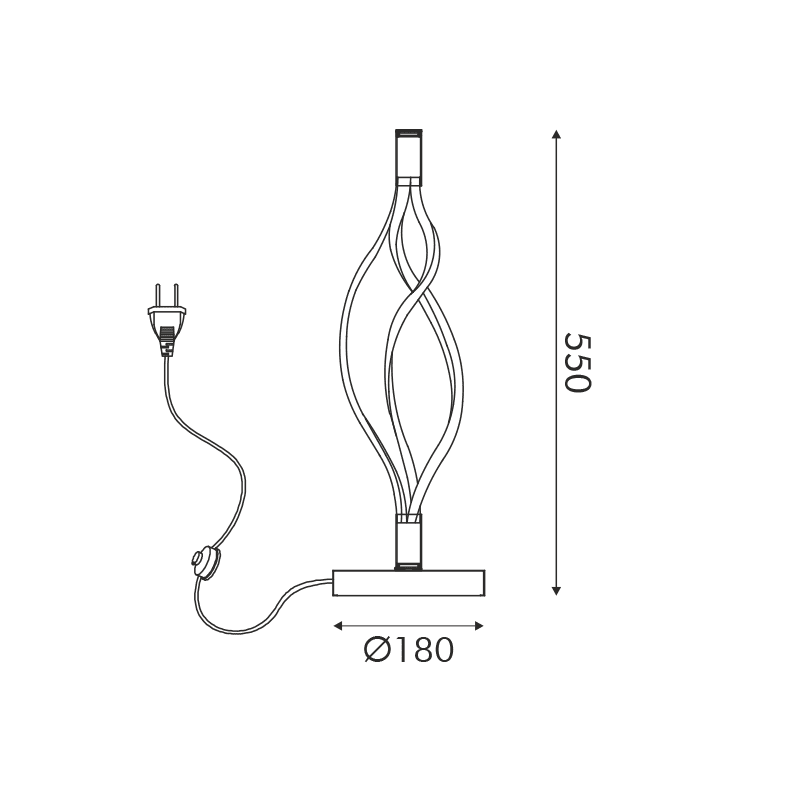 Επιτραπεζιο Φ/Σ Led 30W 2400Lm Cct Ip20 Μαυρο Αλουμινιο + Ακρυλικο - Image 2