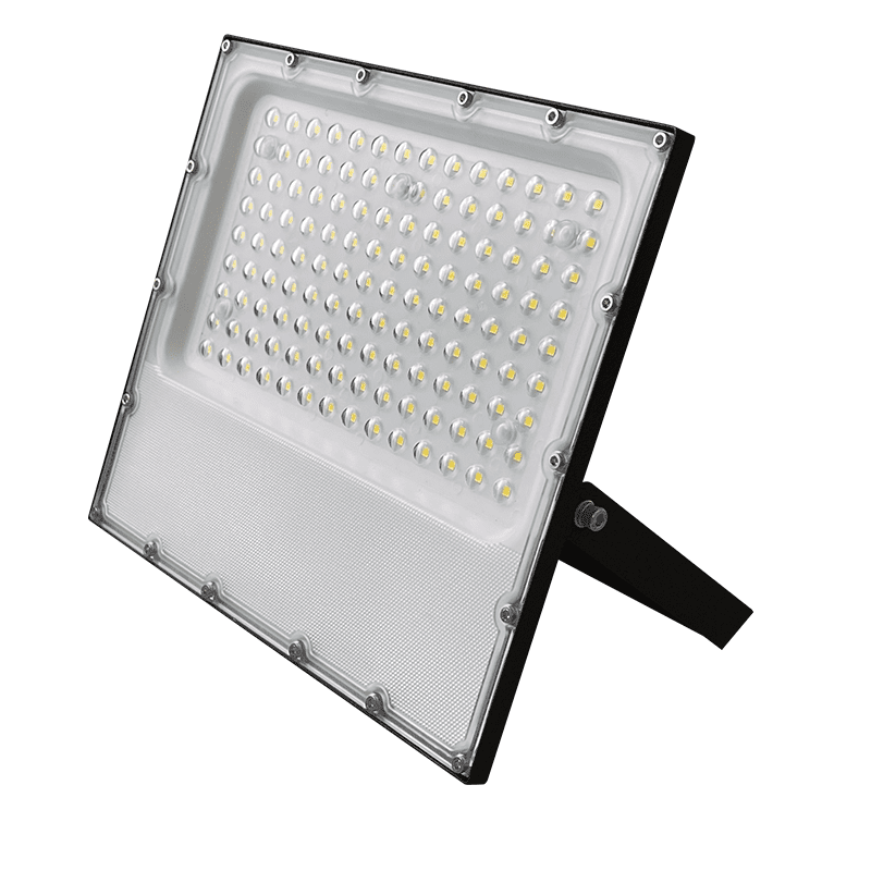 Led Smd Black Flood Luminaire Ip65 100W 4000K 12000Lm 100-277V Ac Ra80 Ik08 5Yrs Breathing Valve
