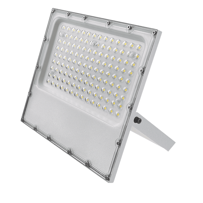Led Smd White Flood Luminaire Ip65 100W 6000K 12000Lm 100-277V Ac Ra80 Ik08 5Yrs Breathing Valve