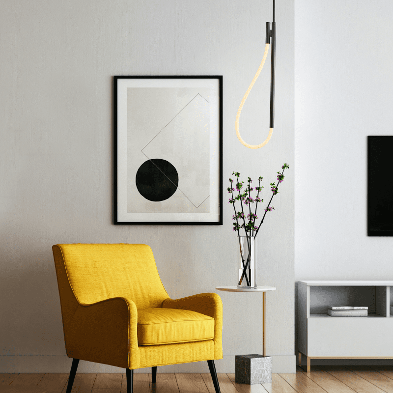 Κρεμαστο Φ/Σ Led 12W 3000K 536Lm Malpo Μεταλλικο + Σιλικονη Ip20 L18.5*H150 - Image 2