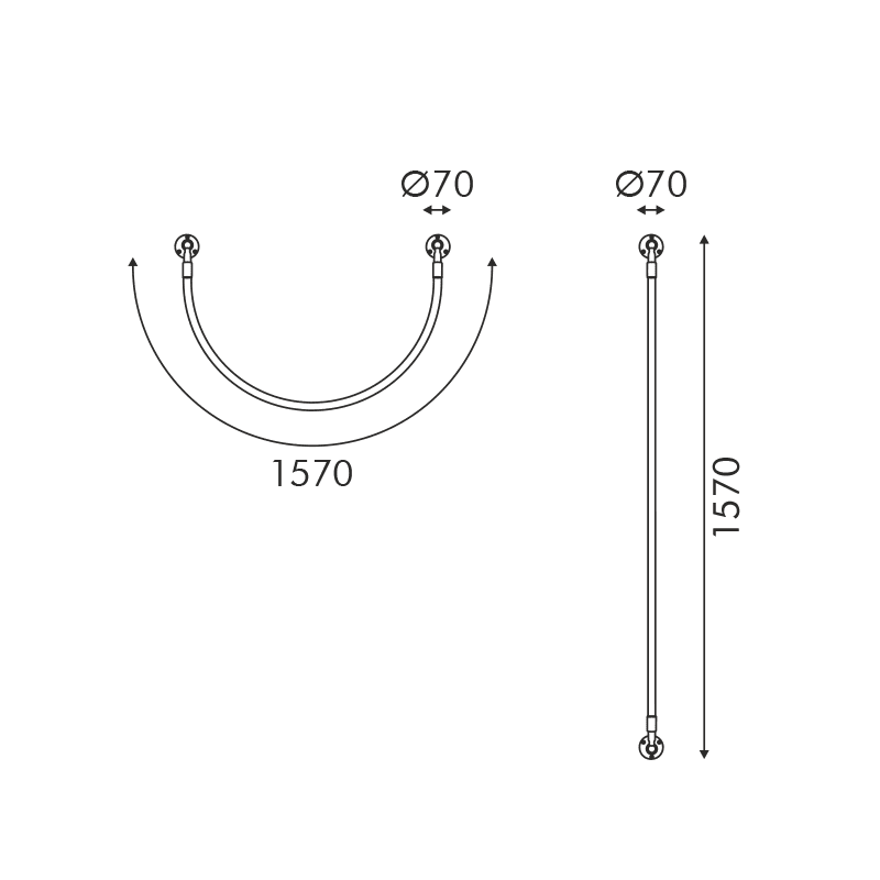 Φ/Σ Τοιχου Led 16W 3000K 980Lm Malpo Μεταλλικο + Σιλικονη Ip20 D4*H160 - Image 4