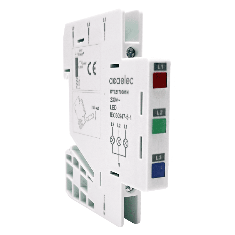 Indicator Lamp Triple Red-Green-Blue 16A 230V 0,5M