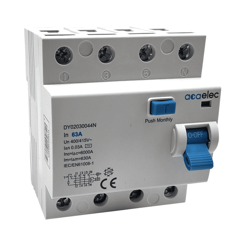 Rccb 4P 63A Ac 0,03 4M 6Ka