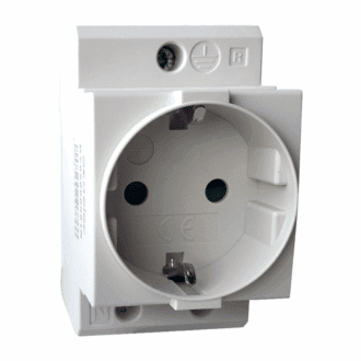 Din Rail Socket Schuko-2P+E 16A  2,5M