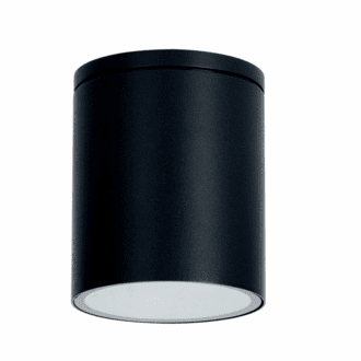 Gu10  Round Ceiling Luminaire 230V Ac Black Ip65 Gu10 Max.35W