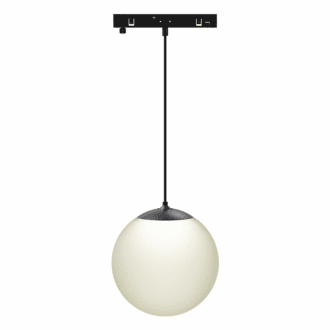 Μινι Μαυρο Μαγνητικο Κρεμαστο Φωτιστικο 24V Dc 7W 3000K 650Lm 230° Ra90 5Yrs Φ100Χ1000Μμ Οπαλ Γυαλι