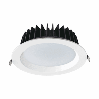 Led Λευκο Χωνευτο Φωτιστικο 40W 3000K 4600Lm 90° 230V Ac Ra80 Φ230*77Mm 5Yrs