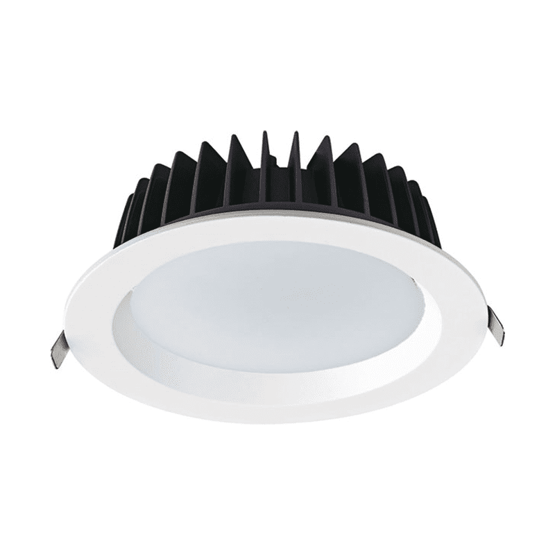 Led Λευκο Χωνευτο Φωτιστικο 40W 4000K 4700Lm 90° 230V Ac Ra80 Φ230*77Mm 5Yrs