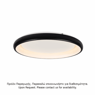 Υ/Κ Οροφησ Φ/Σ Led 100W Dimmer 3000K 7010Lm Μαυρο Μεταλλικο D81Xh8,5Cm Diana