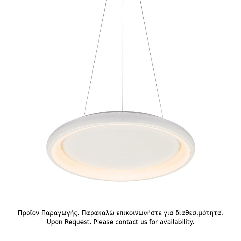 Υ/Κ Κρεμαστο Φ/Σ Led 34W Dimmer 3000K 2330Lm Λευκο Μεταλλικο D41Xh120Cm Diana