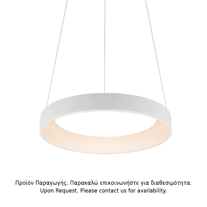 Υ/Κ Κρεμαστο Φ/Σ Led 48W Dimmer 3000K 2630Lm Λευκο Μεταλλικο D60Xh120Cm Apollo