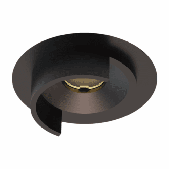 Capisur-Προσοψη 2 Για Σποτ Χωνευτο Μαυρο Αλουμινιου Ντουλαπασ (Φ32-Φ22.4Mm)X8Mm (Exterior Part)