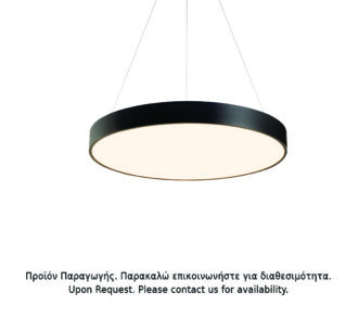 Κρεμαστο Φ/Σ Led 100W 9500Lm Cct Μαυρο Μετ/Κο D100Xh120Cm Optimus