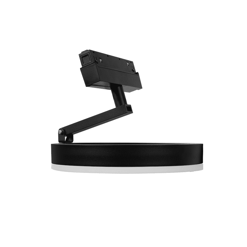 Υ/Κ Μαυρο Ματ Μαγνητικο Φωτιστικο 48V Dc 12W 3000K 650Lm 90° Osram Ra90 Φ200*33Mm