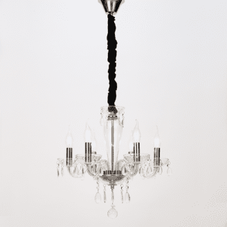 Κρεμ Φ/Σ 6Χε14 Διαφανο Κρυσταλλο+Χρωμιο Μεταλλο Φ45Χη168Cm Tulia