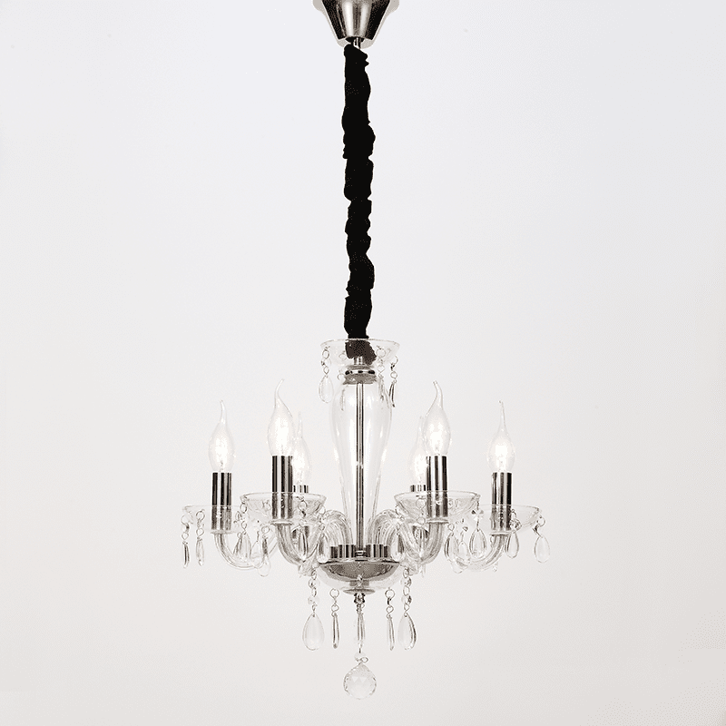 Κρεμ Φ/Σ 6Χε14 Διαφανο Κρυσταλλο+Χρωμιο Μεταλλο Φ45Χη168Cm Tulia