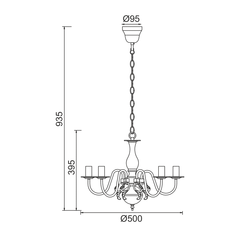 Κρεμαστο Φ/Σ 5Χε14 Μεταλλικο Πατινα Χρυσο Φ50Χη93,5Cm Velvet - Image 2