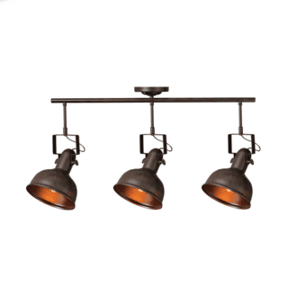 Οροφησ Φ/Σ 3Χε27 Μεταλλικο Σκουρια Φ18X80Xh41Cm Riviera